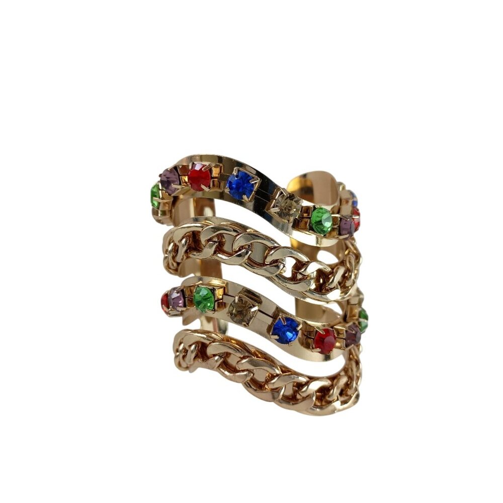 Body Rhythm Excuisite New York Costume Jewelry Cuff Bracelate New - Picture 2 of 5